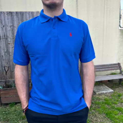 CHOMBA PIQUE POLO AZUL FRANCIA