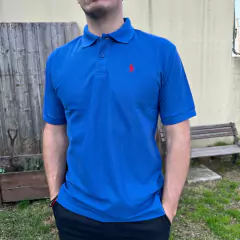 CHOMBA PIQUE POLO AZUL FRANCIA en internet