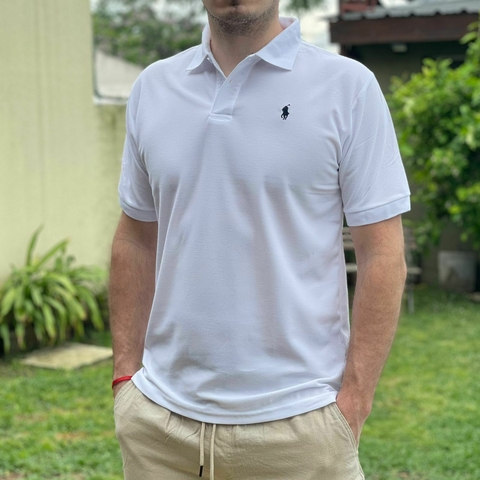 CHOMBA PIQUE POLO BLANCO - comprar online