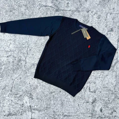 SWEATER POLO ROMBO 4709 AZUL - comprar online