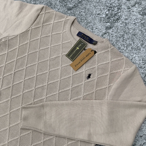 SWEATER POLO ROMBO 4709 CRUDO - comprar online