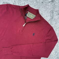 SWEATER CLASICO POLO MEDIO CIERRE BORDO - comprar online