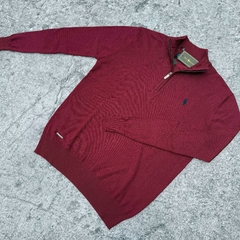 SWEATER CLASICO POLO MEDIO CIERRE BORDO en internet