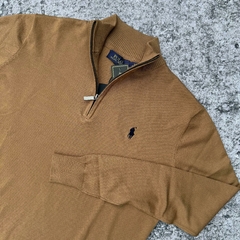 SWEATER CLASICO POLO MEDIO CIERRE CAMEL - comprar online