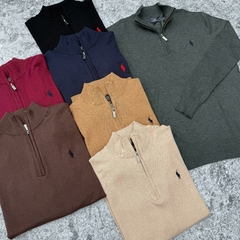 SWEATER CLASICO POLO MEDIO CIERRE BORDO - tienda online