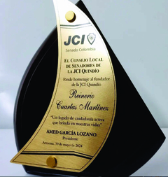 Placa reconocimiento Vela