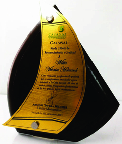 Placa reconocimiento Vela - tienda online