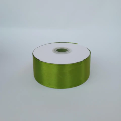 Listón Satinado (3.8cm x 45m) - Verde musgo - comprar en línea
