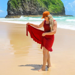 Short Saia Envelope Com Proteção UV50+ PRETO - Harazzan 