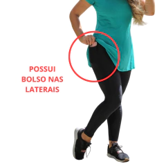 Calça Legging 3D Poliamida Pink | Moda fitness Modesta - loja online
