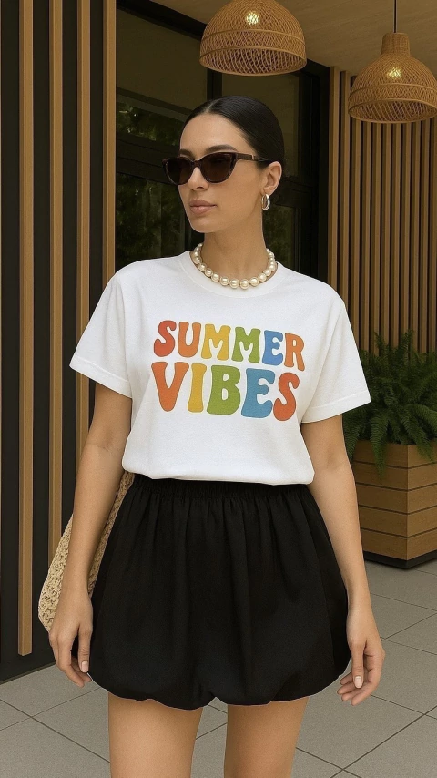 Saia Curta Alf. Balonê Babi - comprar online