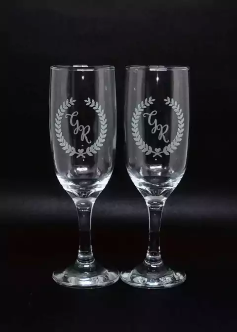 Taça para Champanhe Personalizada à Laser WS Brindes