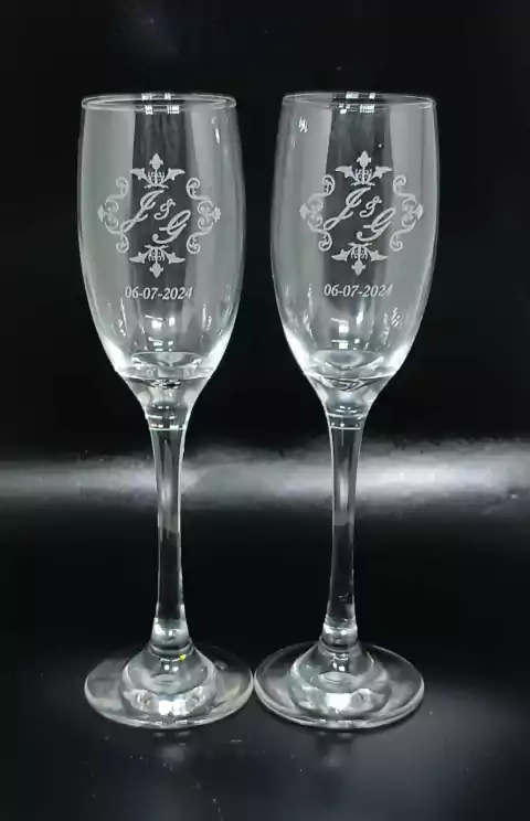Taça para Champanhe Barone Personalizada á Laser WS Brindes