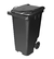 Carrinho Contentor de Lixo 240L com Roda 200mm Cor Preto