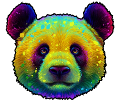 Rompecabezas De Madera / Modelo "Oso Panda" - 347 Piezas