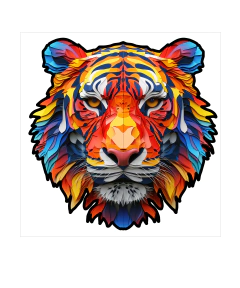 Rompecabezas De Madera / Modelo "Tigre" - 351 Piezas