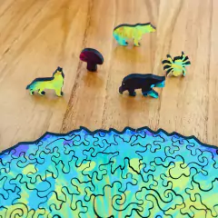 Rompecabezas De Madera / Modelo "Oso Panda" - 347 Piezas - Rompementes