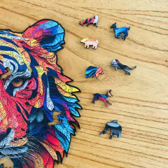 Rompecabezas De Madera / Modelo "Tigre" - 351 Piezas - tienda online