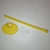 Suporte Feminino Completo Amarelo com Gancho Transparente Boneca Monster High