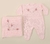 Saída maternidade 2 peças Modelo Fiorella cor rosa - comprar online