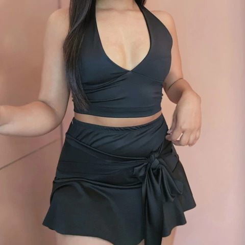 POLLERA MICROFIBRA NUDO (7110)