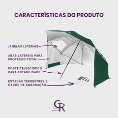 Guarda Sol Grande Praia Pesca 2,20m Grande Barraca de Praia - comprar online