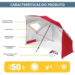 Guarda Sol Grande Praia Pesca 2,20m Grande Barraca de Praia - comprar online