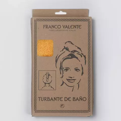 Turbante para el Cabello en caja Cúrcuma
