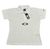 Camiseta Feminina Polo Branca Static Preta na internet