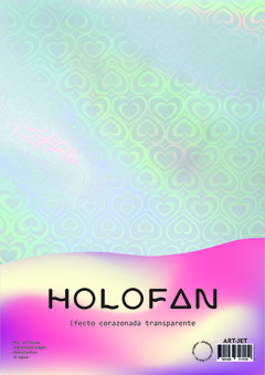 Adhesivo Holofan | Efecto Corazonada semi transparente | Art Jet