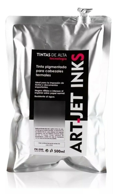 Combo de tinta para Canon y HP | Art Jet 500ml negro pigmentado + colores 100ml fotográfica comercial en internet