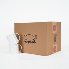 Tazas de polimero sublimables | BLANCO | CAJA X 24