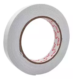 Cinta doble faz | Eva foam espumosa | de montaje | Motex 18mm x 5mt