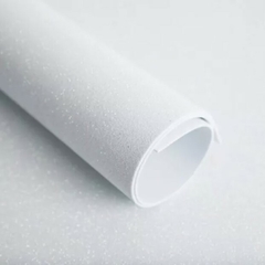 Goma eva con glitter | 40x60x2mm | BLANCO