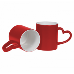Taza Magica para sublimar | ROJO MATE | de cerámica