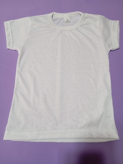 REMERA PARA SUBLIMAR SPUM NIÑOS BLANCO | 4 AL 16 - Insumos de impresion Burzaco