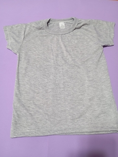 REMERA PARA SUBLIMAR MODAL NIÑOS GRIS | 4 AL 16