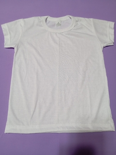 REMERA PARA SUBLIMAR SPUM NIÑOS BLANCO | 4 AL 16