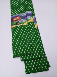 Papel crepé con lunares VERDE - comprar online