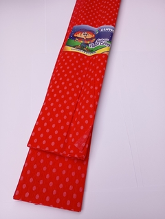 Papel crepé con lunares ROJO - comprar online