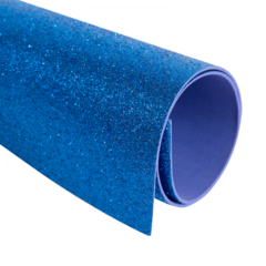 Goma eva con glitter | 40x60x2mm | AZUL