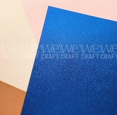 Cartulina con glitter | 35x50cm | AZUL - comprar online