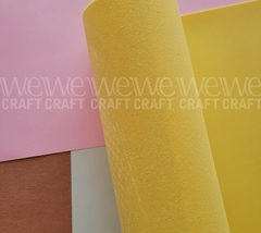 Goma eva con glitter | 40x60x2mm | Amarillo iridiscente