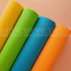 Goma eva con glitter | 40x60x2mm | Amarillo iridiscente - comprar online