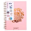 Cuaderno Spirit espiral 80hjs + stickers 3D