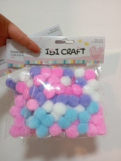 Pompones de colores surtidos 20mm x 50 piezas - comprar online