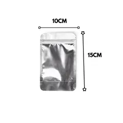 Bolsas doypack plateadas | 10x15x3cm de base | 1 unidad - comprar online