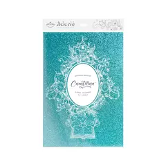 Cuentilina | papel con glitter | Celeste luna de unicornio | A4 - comprar online