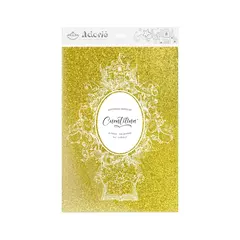 Cuentilina | papel con glitter | Dorado estrella | A4 - comprar online