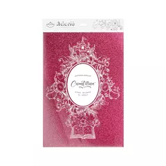 Cuentilina | papel con glitter | Fucsia princesa | A4 - comprar online
